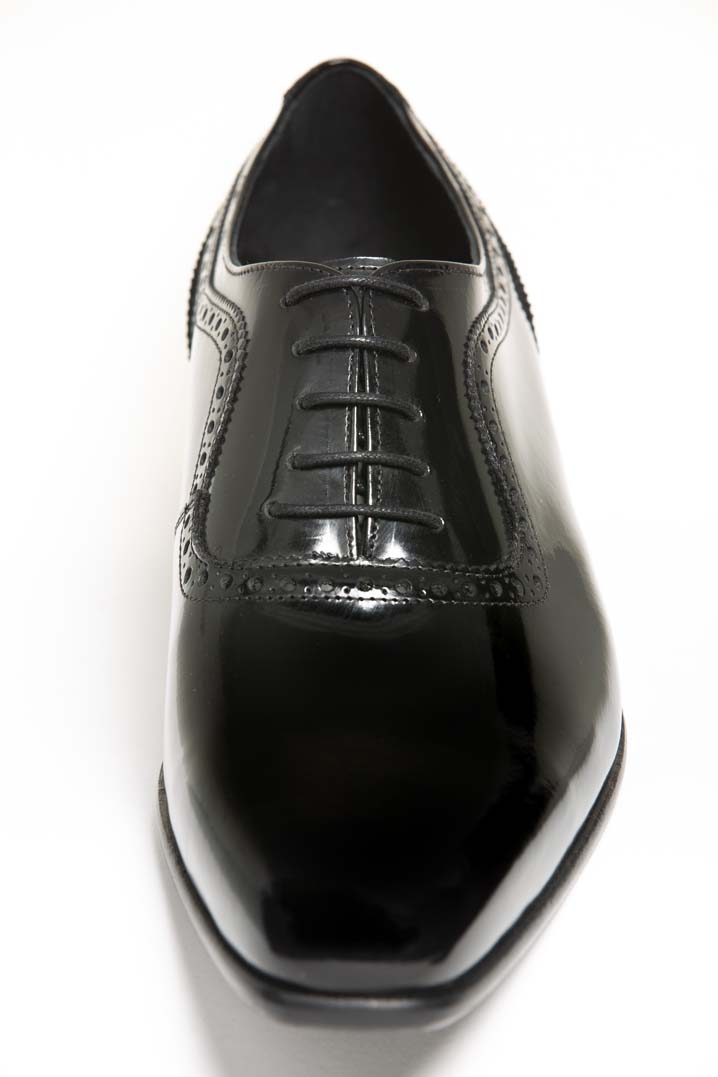 Zapatos de novio modelo Oxford negro liso antik