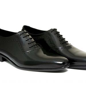 Zapatos de novio modelo Oxford negro liso antik