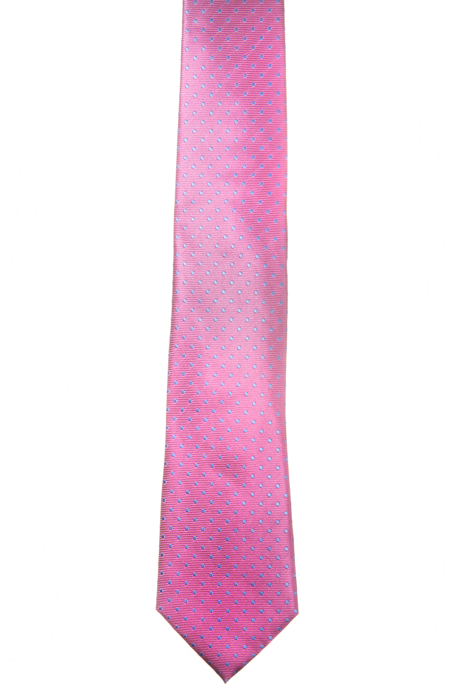 Corbata rosa topos azules